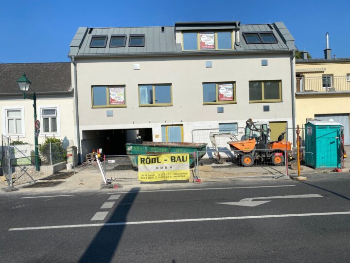 Baufortschritt Frontansicht Maria Enzersdorf