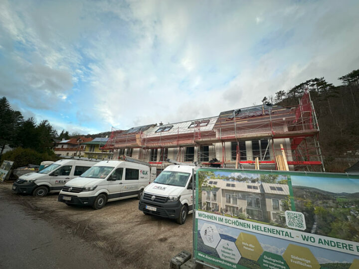 Baufortschritt Helenental Reihenhäuser vom 29.11.23